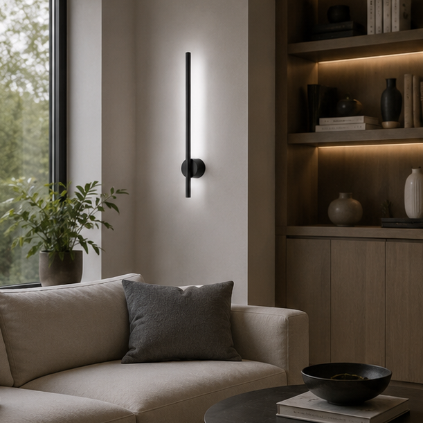 RoyaleGlow Modern Minimalist LED Wall Sconce - Linear Strip Wall Light