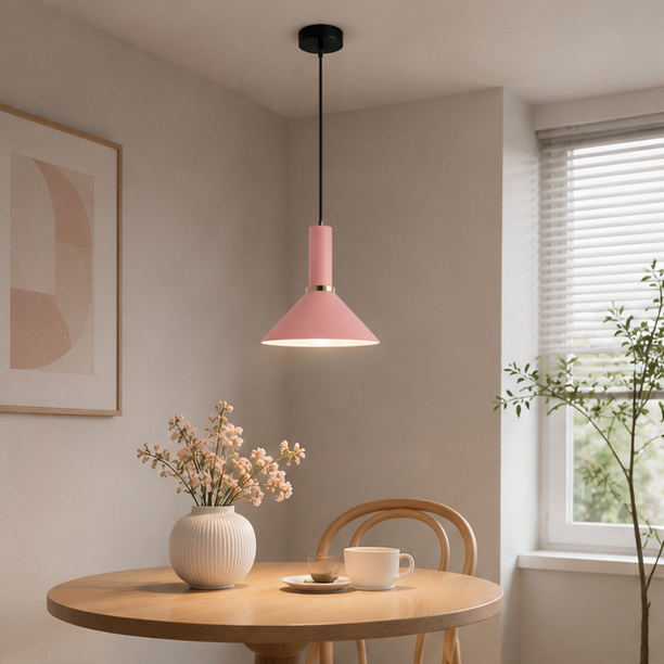 Royelux Modern Aqua Blue Pendant Light - Adjustable Hanging Lamp for Kitchen Island
