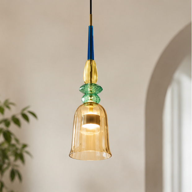 olored Bar Counter Restaurant Light Bedroom Bedside Pendant Light Nordic Macaron Colored Glass Pendant Light