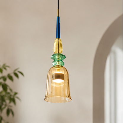 olored Bar Counter Restaurant Light Bedroom Bedside Pendant Light Nordic Macaron Colored Glass Pendant Light