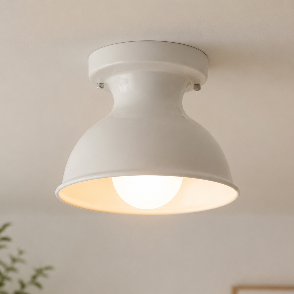 Royelux Modern Ceramic Flush Mount Ceiling Light for Entryway & Bedroom
