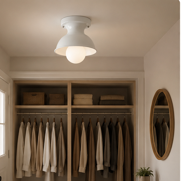Royelux Modern Ceramic Flush Mount Ceiling Light for Entryway & Bedroom