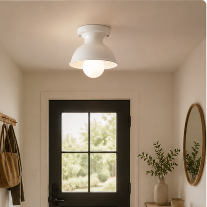 Royelux Modern Ceramic Flush Mount Ceiling Light for Entryway & Bedroom