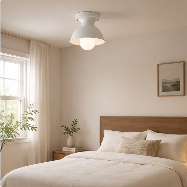 Royelux Modern Ceramic Flush Mount Ceiling Light for Entryway & Bedroom