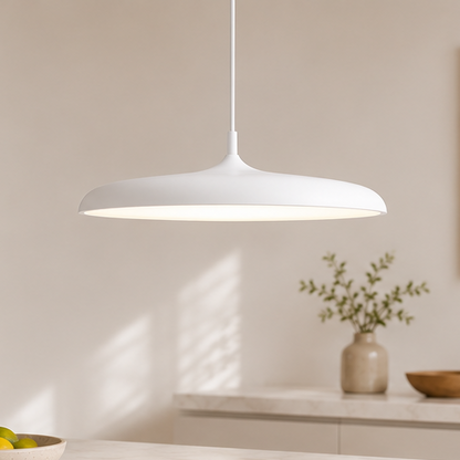Royallure Modern LED Kitchen Pendant Light - Adjustable Height Flying Saucer Design