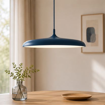 Royallure Modern LED Kitchen Pendant Light - Adjustable Height Flying Saucer Design