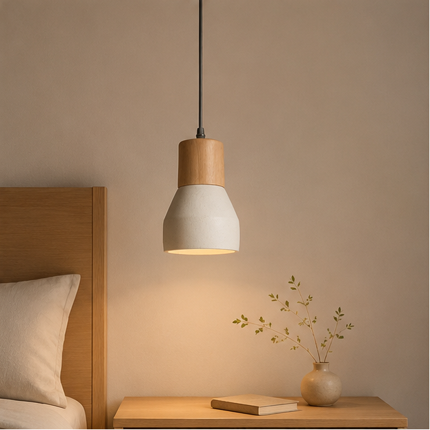 Royaleva Minimalist Cement Pendant Light - Modern Kitchen Dining Lighting