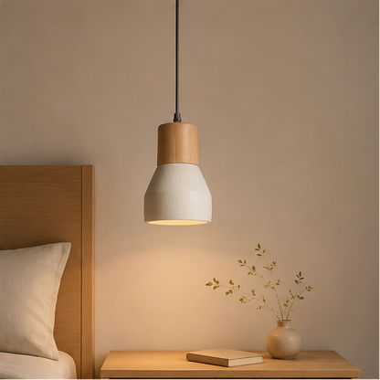 Royaleva Minimalist Cement Pendant Light - Modern Kitchen Dining Lighting