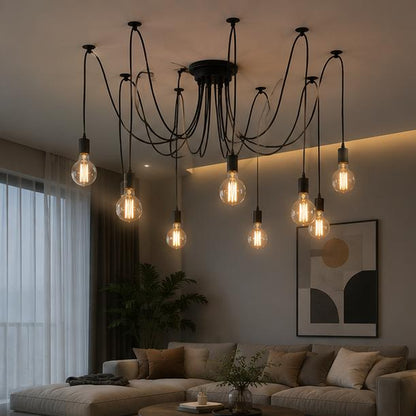 RoyaleGlow Industrial Vintage Pendant Chandelier for Home Decor