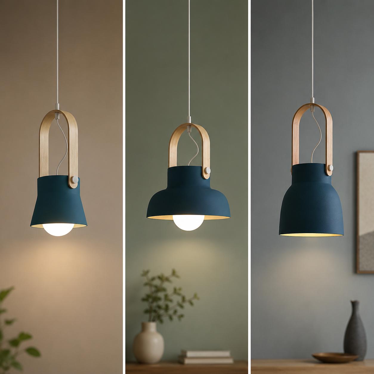 RoyaleGlow Nordic Macaron Pendant Light for Kitchen Island, Dining Room, Restaurant & Bar