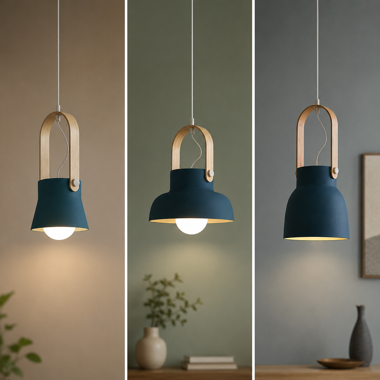 RoyaleGlow Nordic Macaron Pendant Light for Kitchen Island, Dining Room, Restaurant & Bar