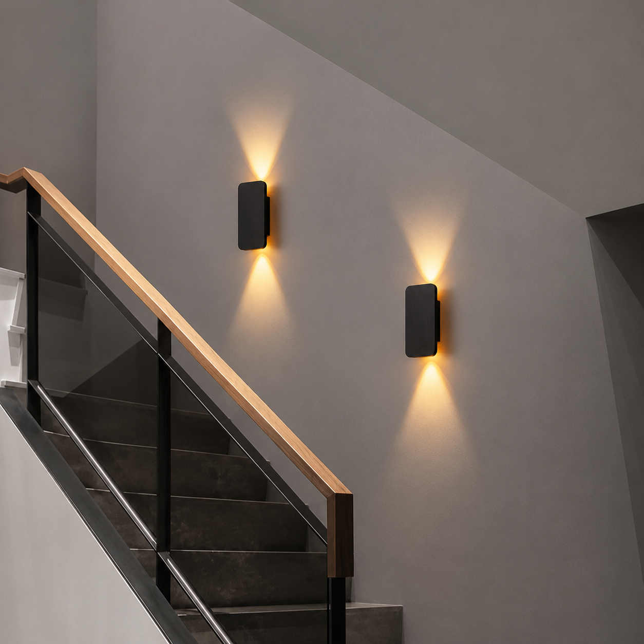 Royallure Modern Up & Down Wall Sconce Light with Warm LED for Indoor Lighting