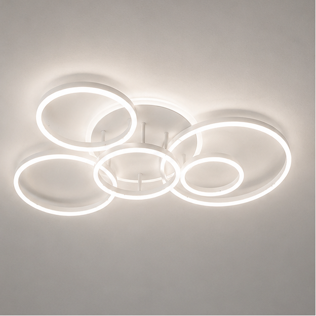Luxora Floating Ring LED Ceiling Lamp - Modern Minimalist Ambient Fixture
