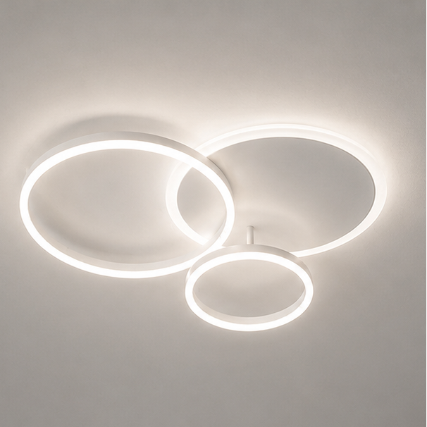 Luxora Floating Ring LED Ceiling Lamp - Modern Minimalist Ambient Fixture