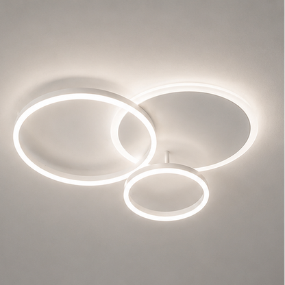 Luxora Floating Ring LED Ceiling Lamp - Modern Minimalist Ambient Fixture