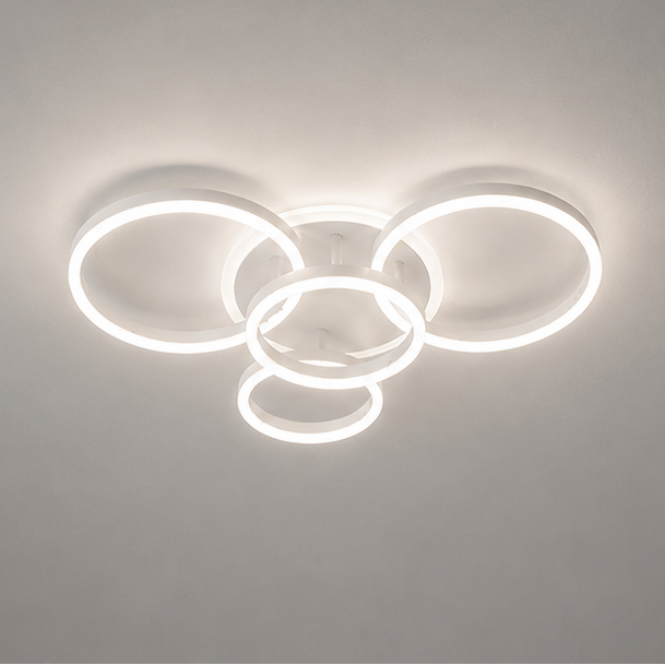 Luxora Floating Ring LED Ceiling Lamp - Modern Minimalist Ambient Fixture