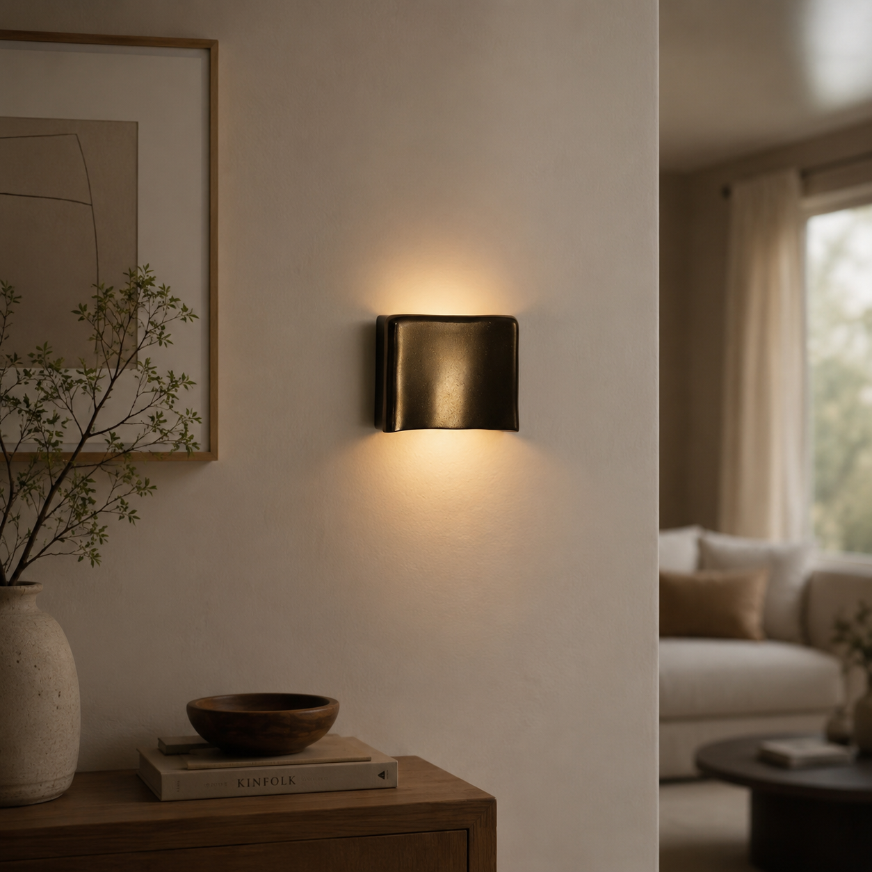 RoyaleGlow Modern Gold Curved LED Wall Light Waterproof Up Down Sconce