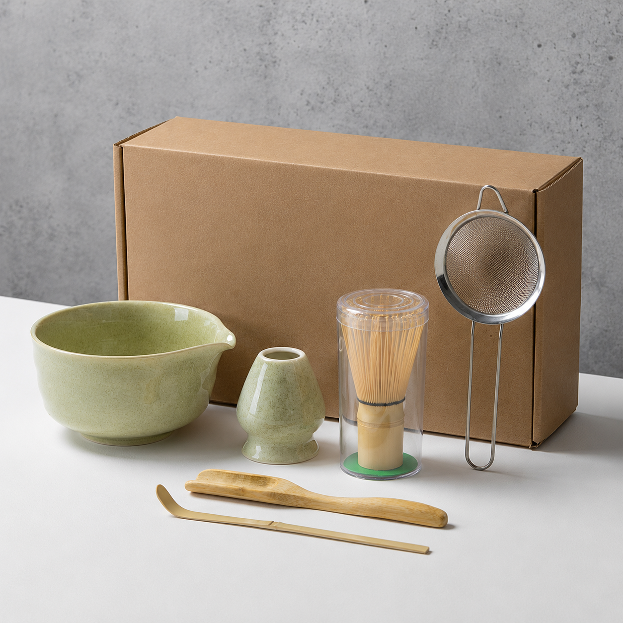 RoyaleGlow Japanese Matcha Tea Ceremony Set with Bowl, Whisk & Accessories