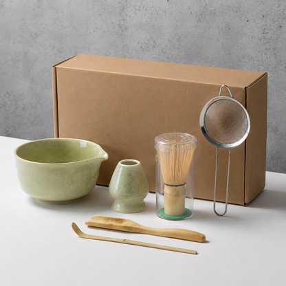 RoyaleGlow Japanese Matcha Tea Ceremony Set with Bowl, Whisk & Accessories
