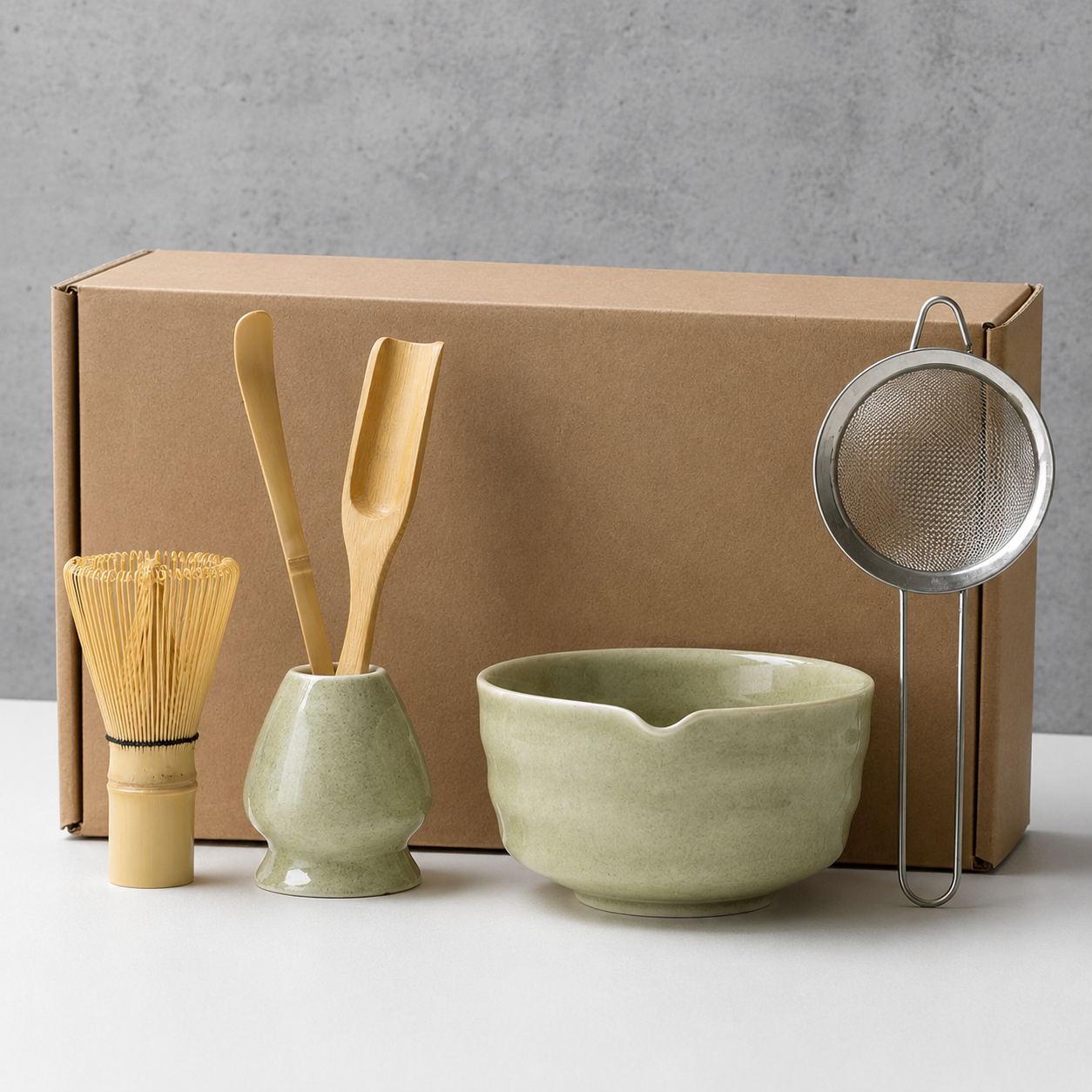 RoyaleGlow Japanese Matcha Tea Ceremony Set with Bowl, Whisk & Accessories