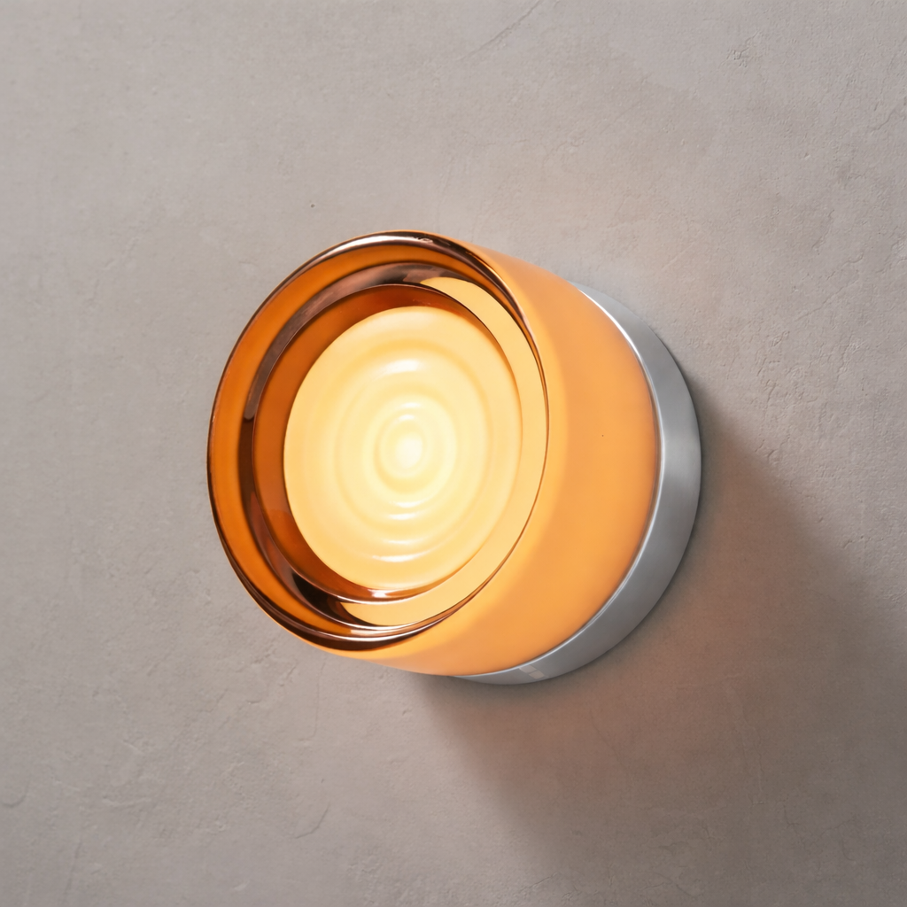 RoyaleGlow Nordic Luxury Circular Wall Lamp - Modern Wall Light for Bedroom and Hallway