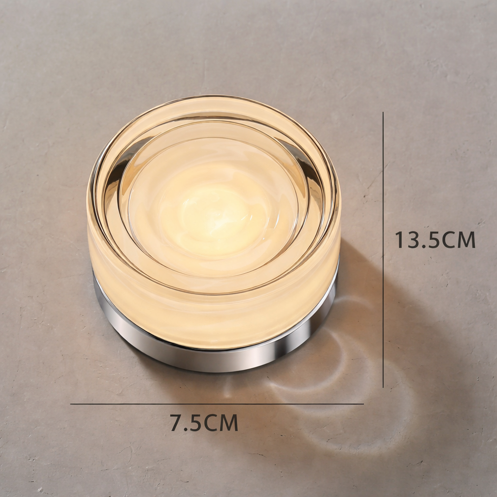 RoyaleGlow Nordic Luxury Circular Wall Lamp - Modern Wall Light for Bedroom and Hallway