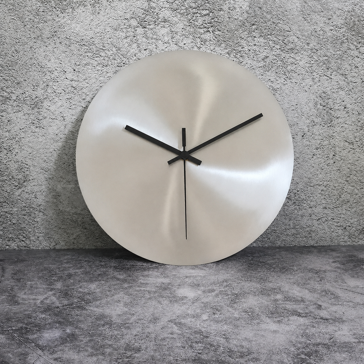 Royaleva Minimalist Olive Stainless Steel Wall Clock, Silent Quartz Movement