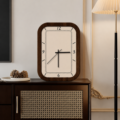 Royaleva Sculptural Wavy Wood Wall Clock, Silent Quartz Movement