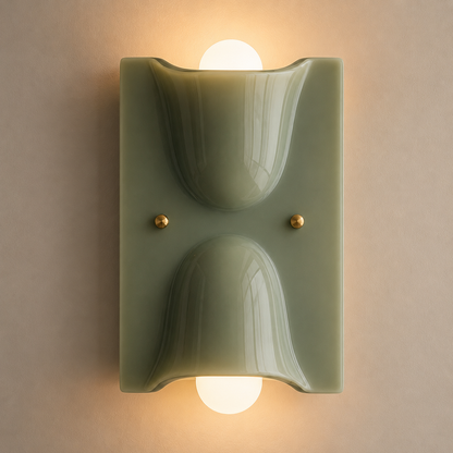 Royaleva Sculptural Resin Wall Sconce Up Down light with Ambient Glow