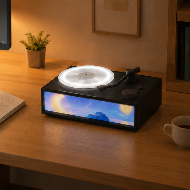 LuxRoyale Smart Ambient Speaker Diffuser with Dynamic Visual Display
