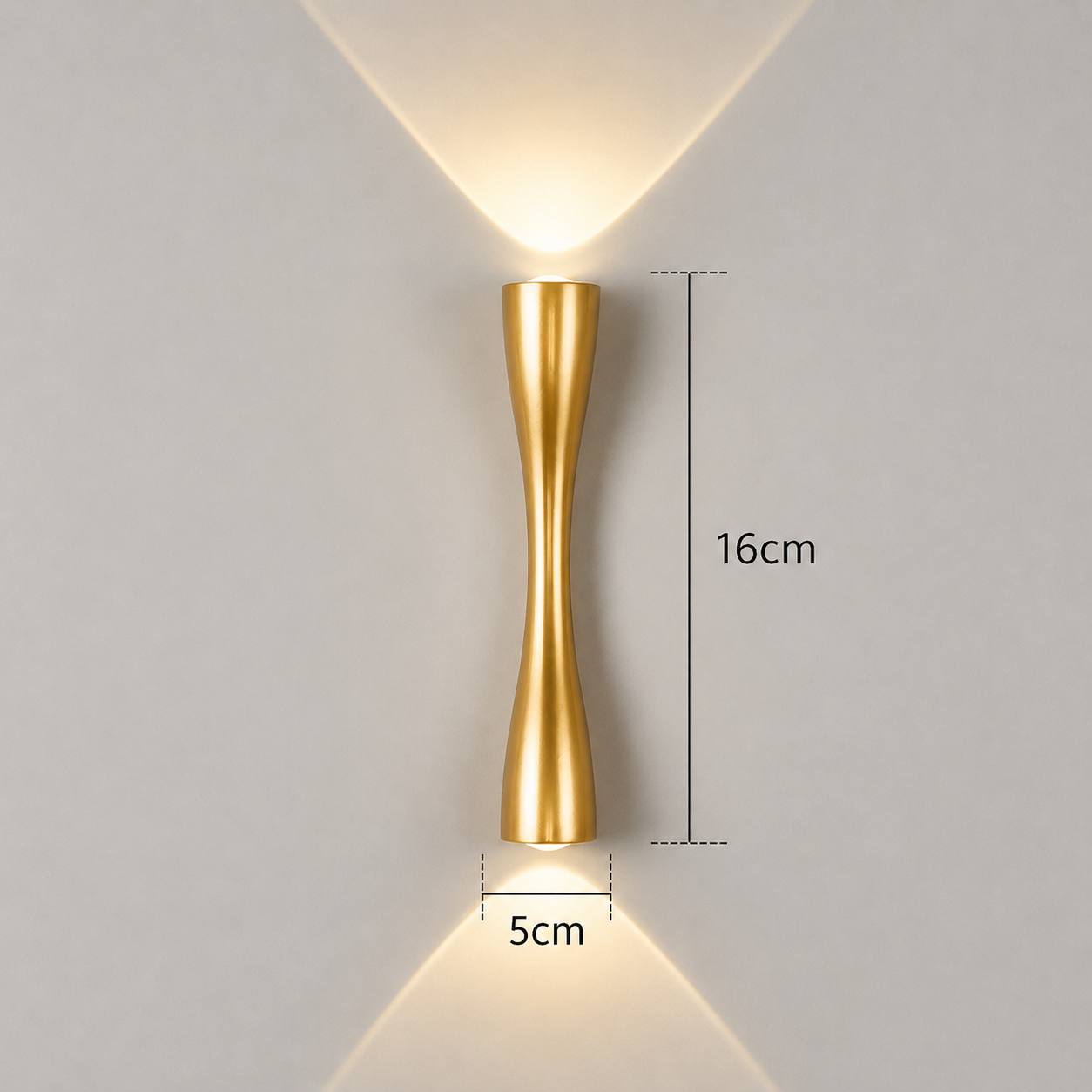 Royelux IP65 Waterproof Modern LED Wall Sconce Light, Minimalist Contemporary Design