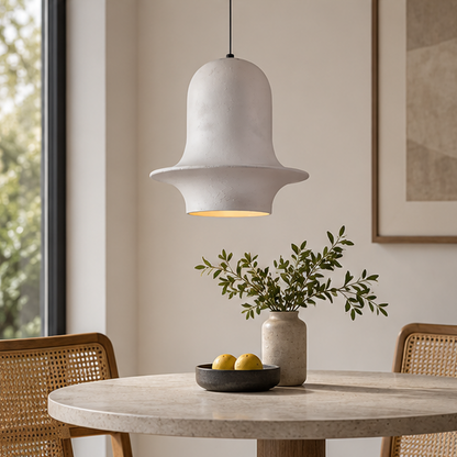 RoyaleGlow Modern Bell Pendant Light - Wabi-Sabi  Hanging Lamp for Dining Restaurant & Cafe