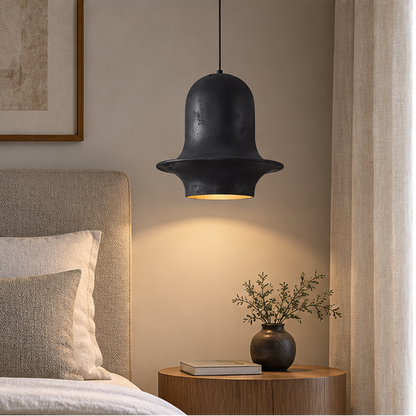 RoyaleGlow Modern Bell Pendant Light - Wabi-Sabi  Hanging Lamp for Dining Restaurant & Cafe