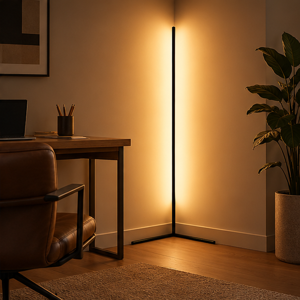 Royallure Modern Floor Lamp with Remote Control for Living Room - LED Ambient Lighting - Royale Basic