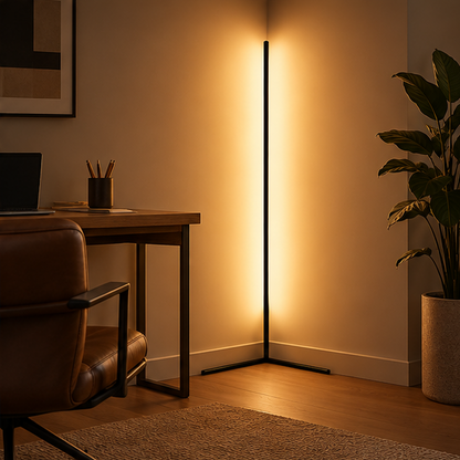 Royallure Modern Floor Lamp with Remote Control for Living Room - LED Ambient Lighting - Royale Basic