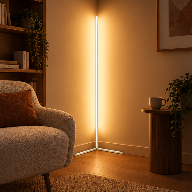 Royallure Modern Floor Lamp with Remote Control for Living Room - LED Ambient Lighting - Royale Basic