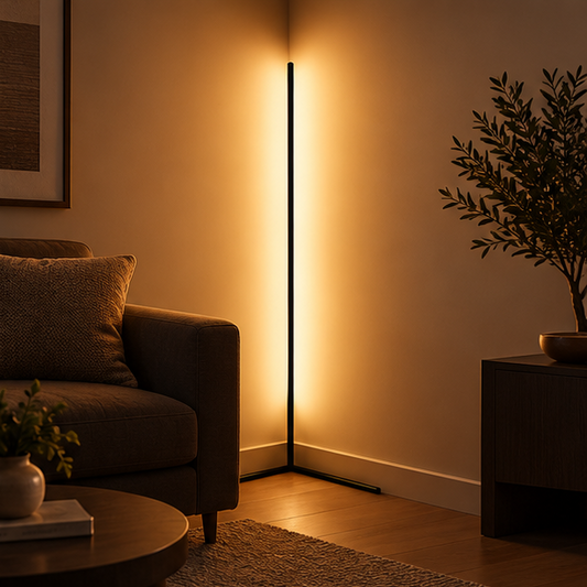 Royallure Modern Floor Lamp with Remote Control for Living Room - LED Ambient Lighting - Royale Basic