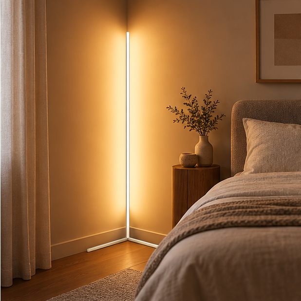 Royallure Modern Floor Lamp with Remote Control for Living Room - LED Ambient Lighting - Royale Basic