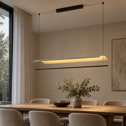 Royelux Modern Linear LED Pendant Light - Minimalist Hanging Fixture