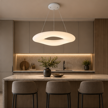 Royelux Modern LED Ceiling & Pendant Light - Remote Controlled  Flush Mount & Hanging Fixture