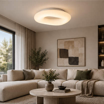 Royelux Modern LED Ceiling & Pendant Light - Remote Controlled  Flush Mount & Hanging Fixture