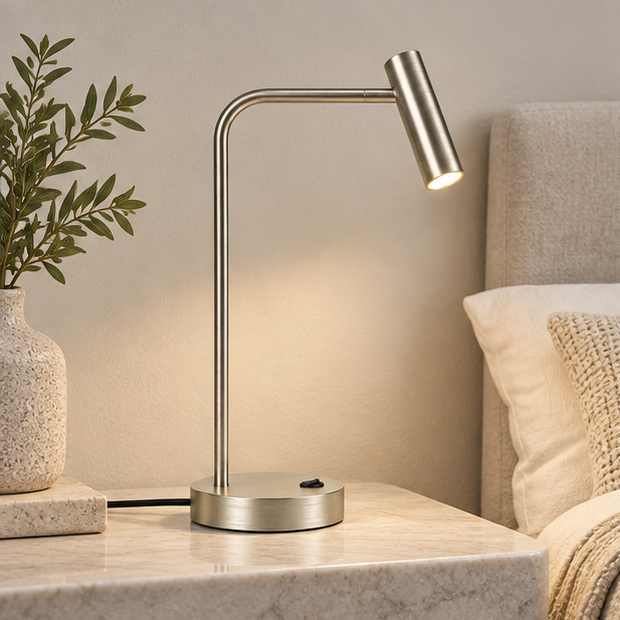 RoyaleGlow Modern Metal Task Table Lamp - Adjustable Desk Light for Office