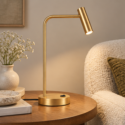 RoyaleGlow Modern Metal Task Table Lamp - Adjustable Desk Light for Office