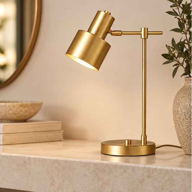 Royelux Adjustable Cylinder Task Table Lamp for Modern Office Desk Lighting