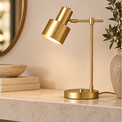 Royelux Adjustable Cylinder Task Table Lamp for Modern Office Desk Lighting