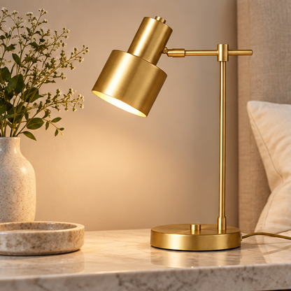 Royelux Adjustable Cylinder Task Table Lamp for Modern Office Desk Lighting