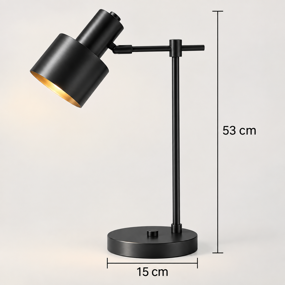 Royelux Adjustable Cylinder Task Table Lamp for Modern Office Desk Lighting