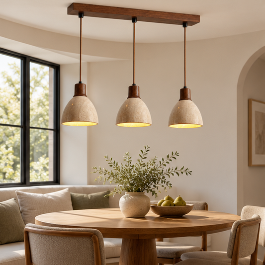 LuxRoyale Three Light Linear Pendant Chandelier for Kitchen Island, Dining, Living Room