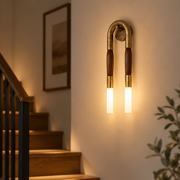 Royelux Modern Double Head LED Wall Sconce Adjustable Metal Light Fixture