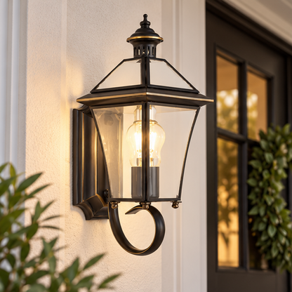 RoyaleGlow IP65 Waterproof Outdoor Wall Sconce - Modern Garden Lantern